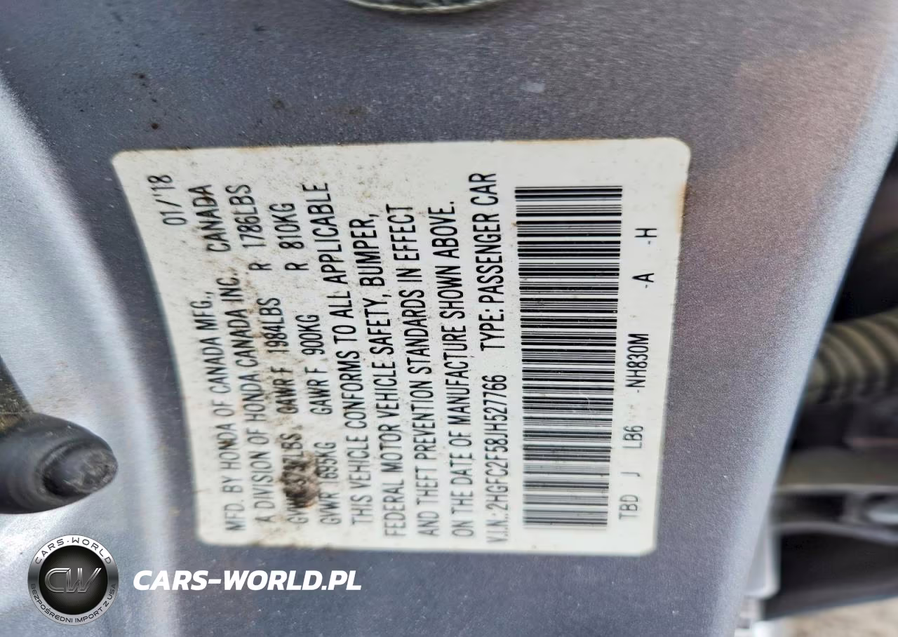 2018 Honda Civic Lx VIN:2HGFC2F58JH527766 - 13