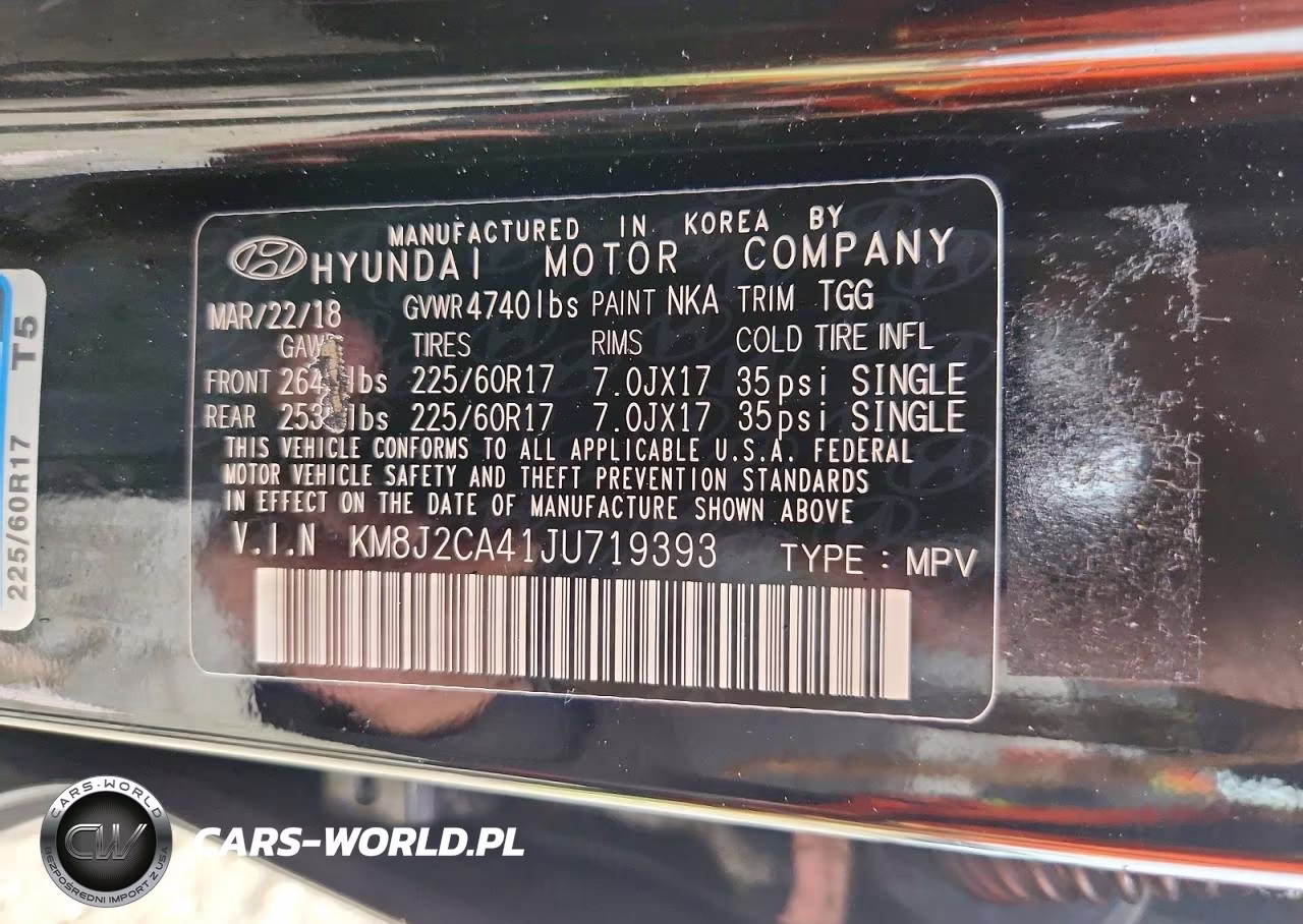 2018 Hyundai Tucson Se VIN:KM8J2CA41JU719393 - 14