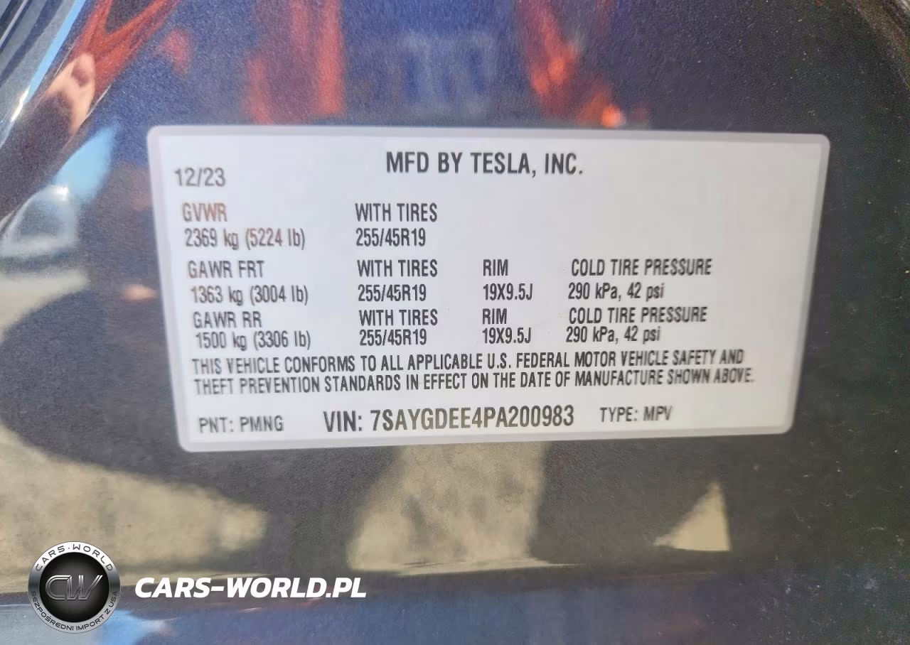 2023 Tesla Model Y VIN:7SAYGDEE4PA200983 - 12
