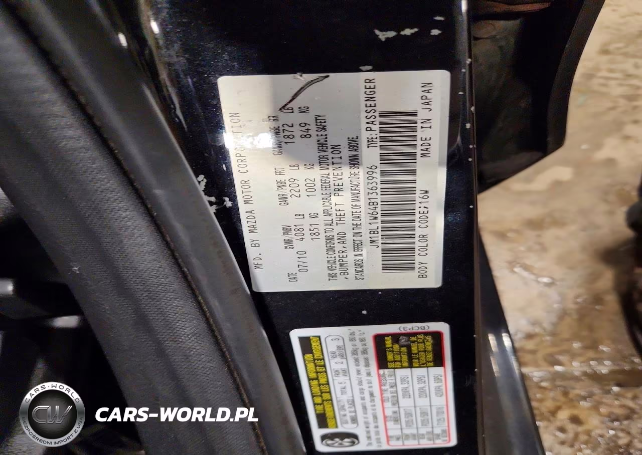 2011 Mazda 3 S VIN:JM1BL1W64B1363996 - 13