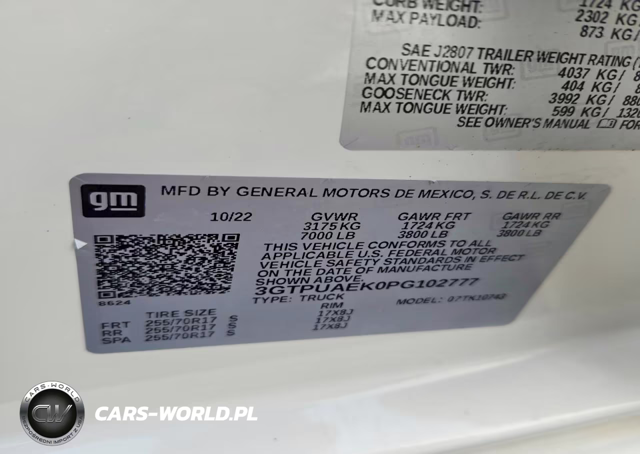 2023 GMC Sierra K1500 VIN:3GTPUAEK0PG102777 - 12