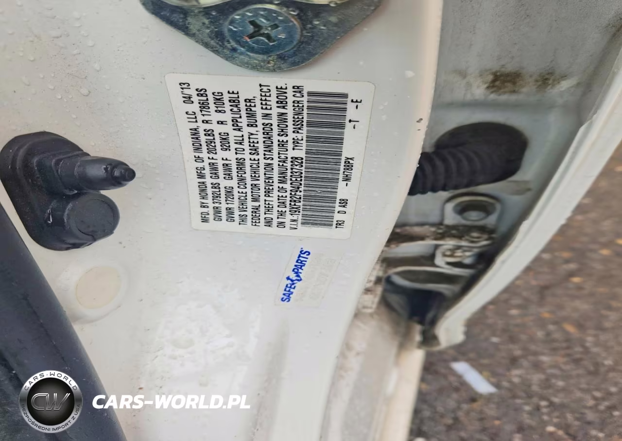 2013 Honda Civic Exl VIN:19XFB2F94DE037328 - 13