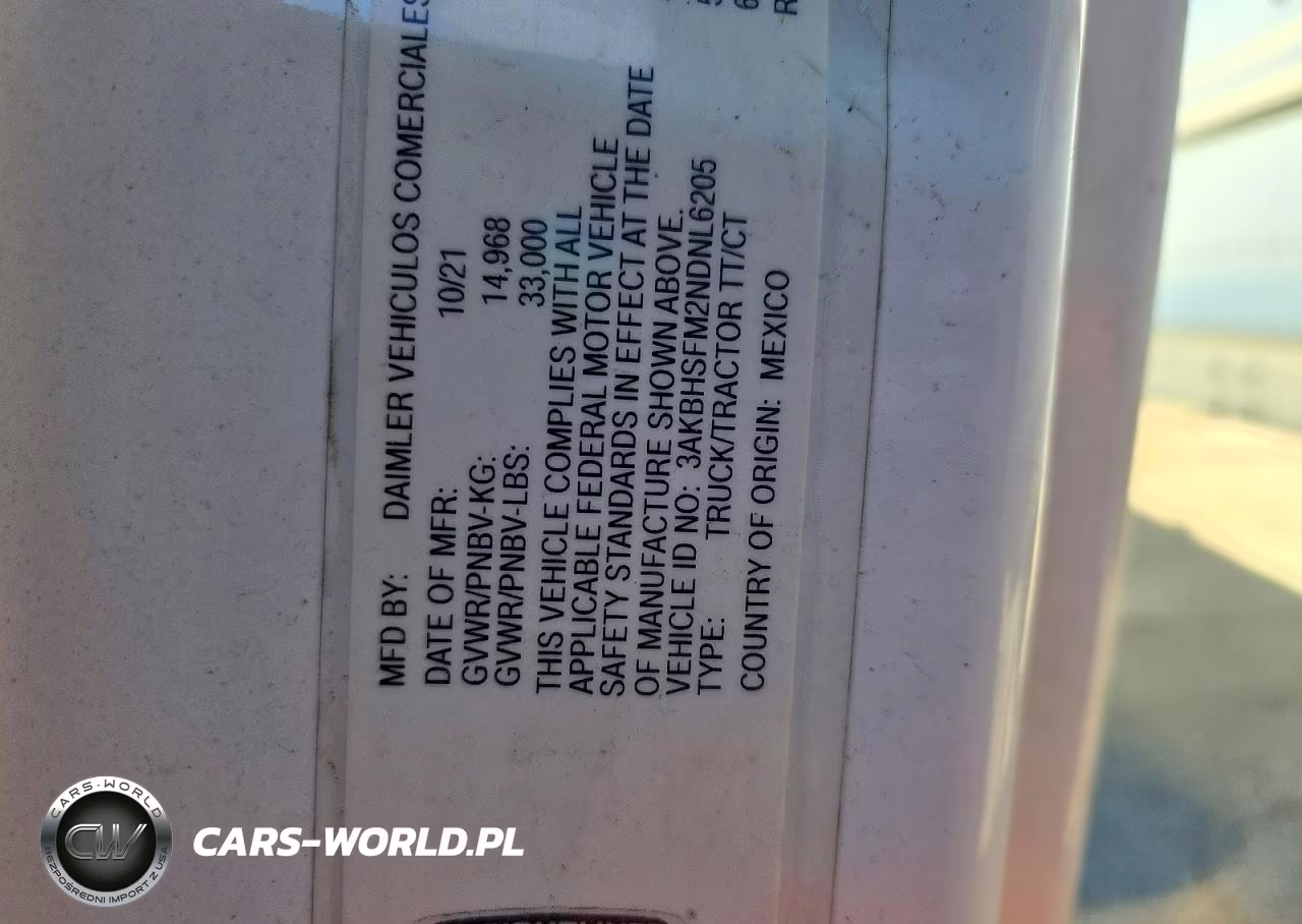 2022 Freightliner Cascadia 116 Truck Cab And Chassis VIN:3AKBHSFM2NDNL6205 - 11