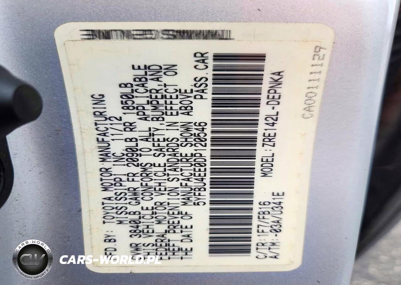 2013 Toyota Corolla Le VIN:5YFBU4EE0DP120546 - 12