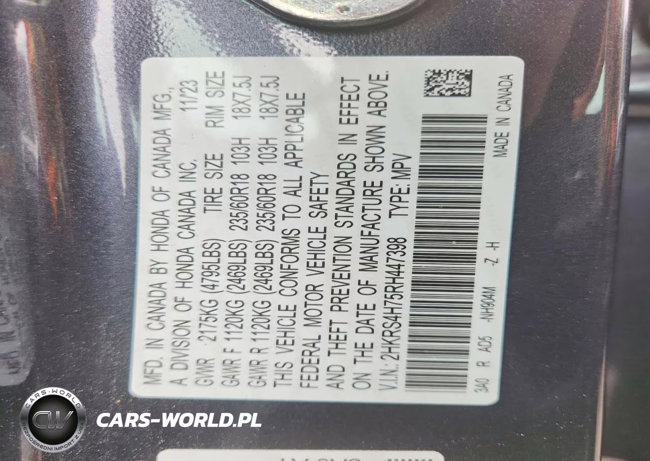 2024 Honda Cr-V Exl VIN:2HKRS4H75RH447398 - 13