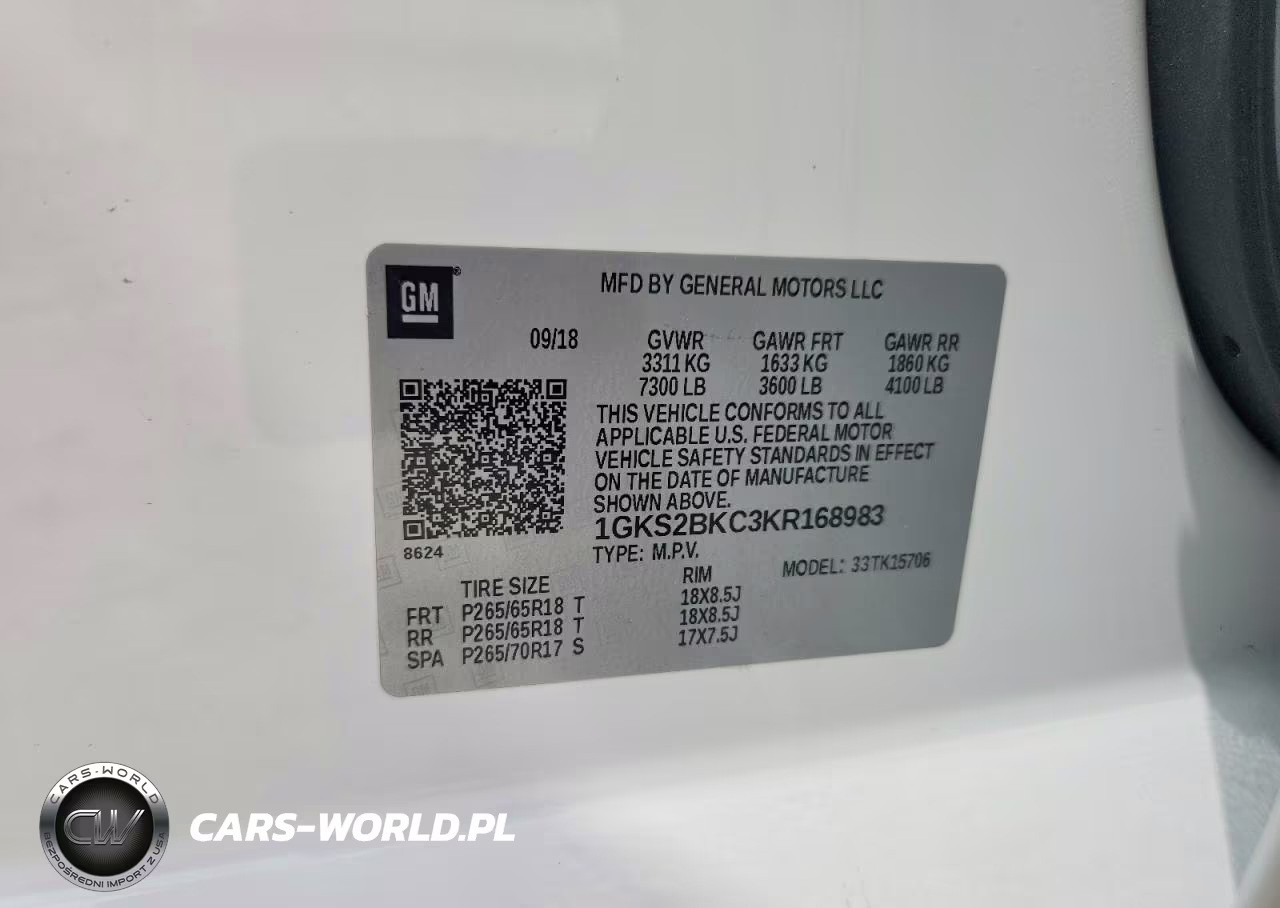 2019 GMC Yukon Slt VIN:1GKS2BKC3KR168983 - 13