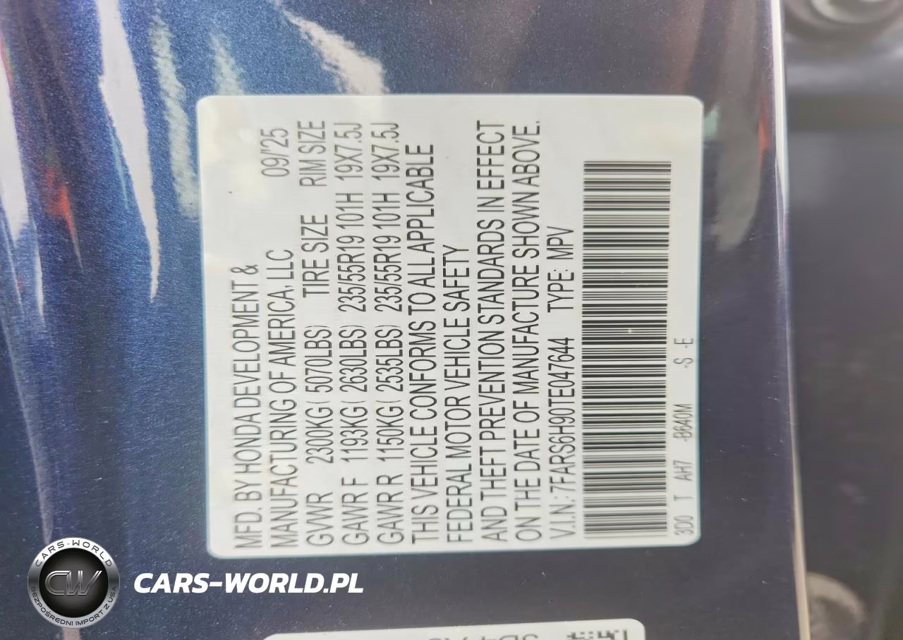 2026 Honda Cr-V Sport Touring VIN:7FARS6H90TE047644 - 13