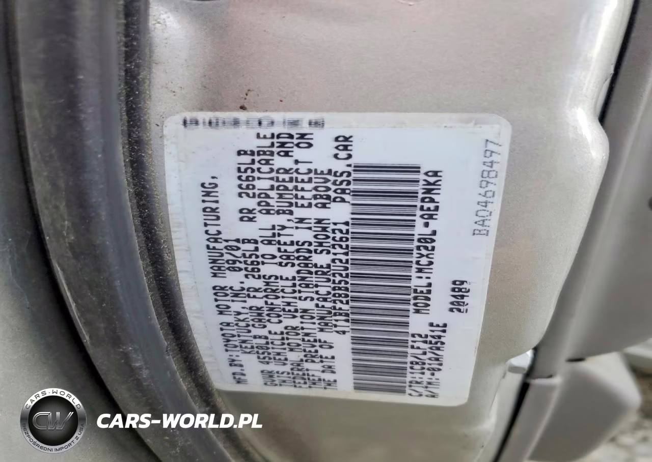 2002 Toyota Avalon Xl VIN:4T1BF28B52U212621 - 12