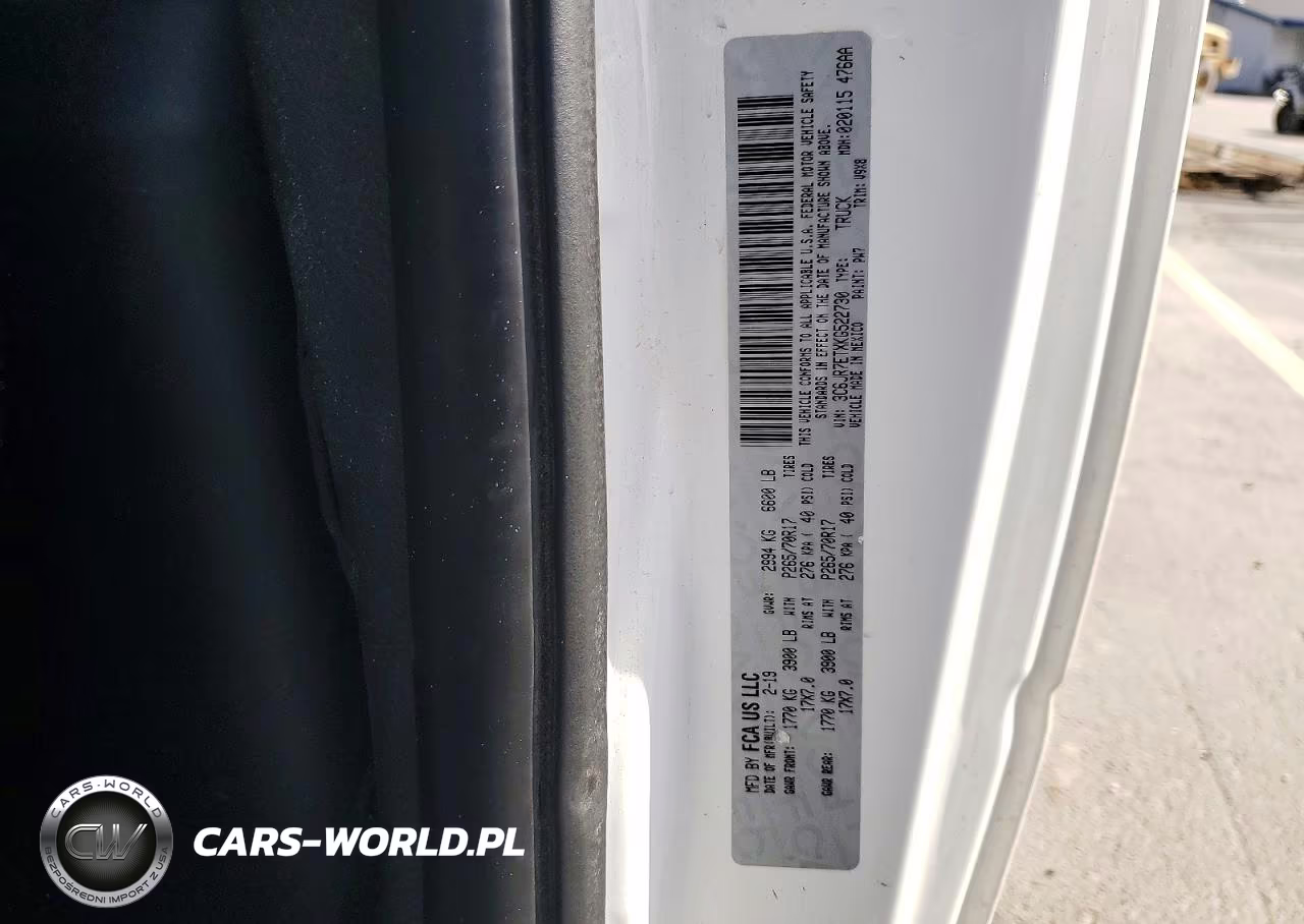 2019 Ram 1500 Classic Slt VIN:3C6JR7ETXKG522730 - 12