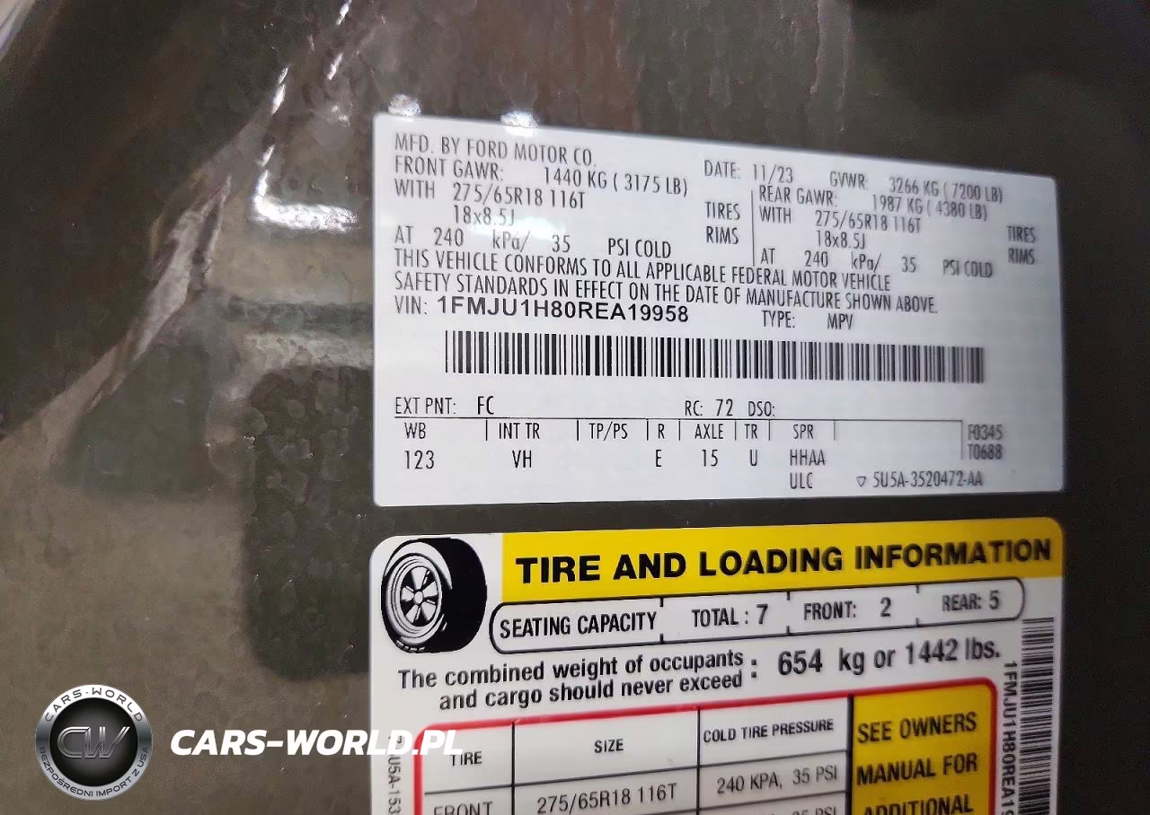 2024 Ford Expedition Xlt VIN:1FMJU1H80REA19958 - 13