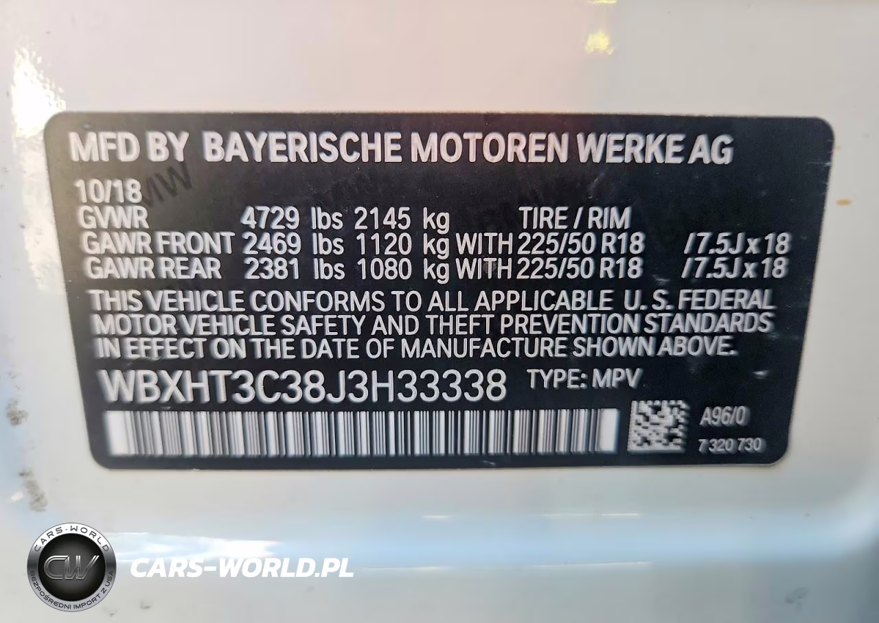 2018 BMW X1 xDrive28I VIN:WBXHT3C38J3H33338 - 13