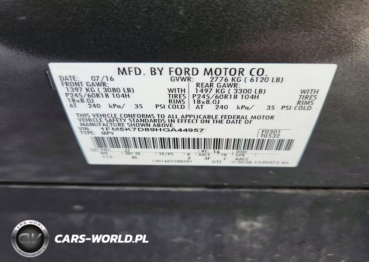 2017 Ford Explorer Xlt VIN:1FM5K7D89HGA44957 - 14
