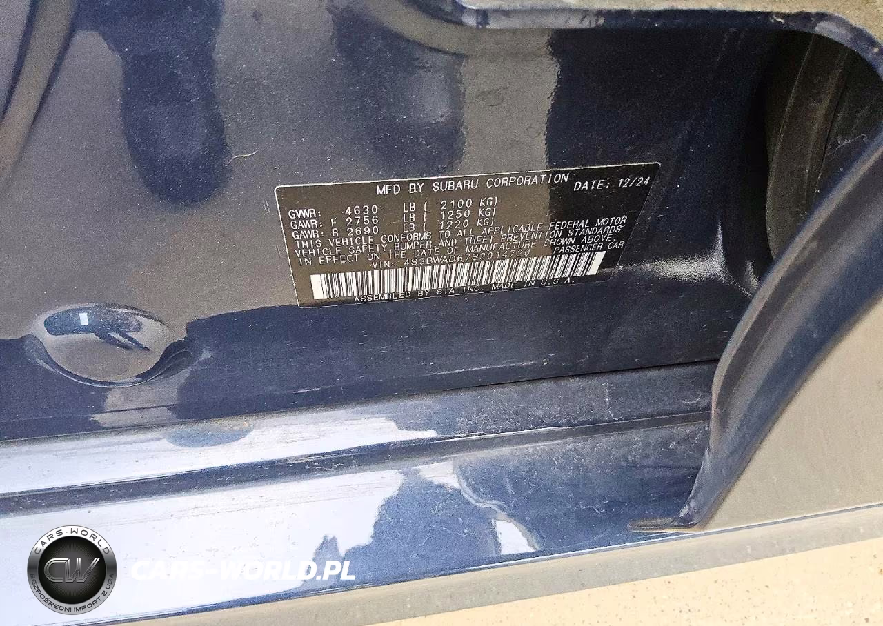 2025 Subaru Legacy Premium VIN:4S3BWAD67S3014720 - 12