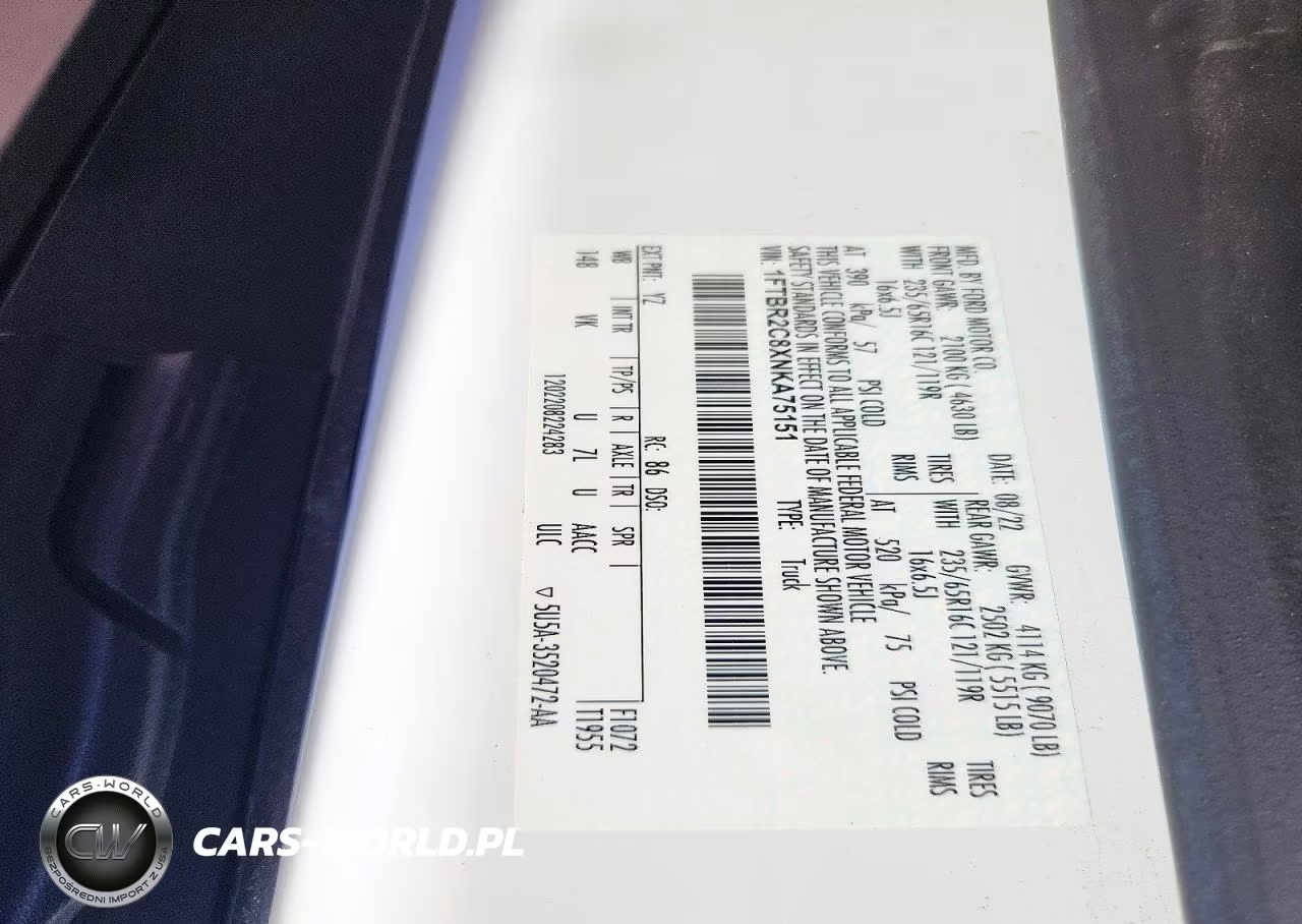 2022 Ford Transit T-250 VIN:1FTBR2C8XNKA75151 - 13