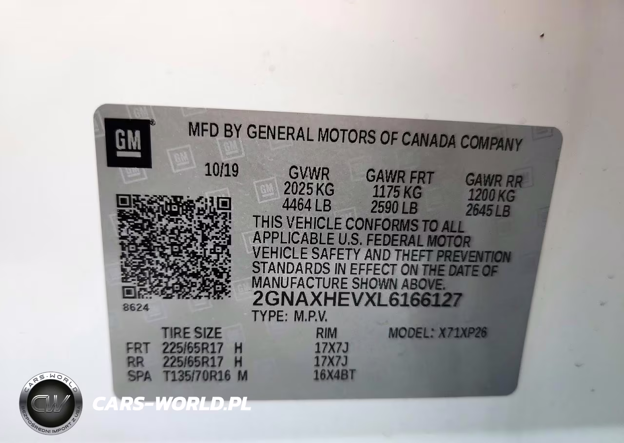 2020 Chevrolet Equinox Ls VIN:2GNAXHEVXL6166127 - 13