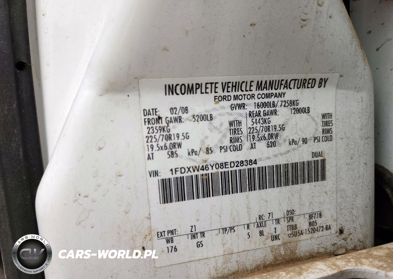 2008 Ford F450 Super Duty VIN:1FDXW46Y08ED28384 - 12