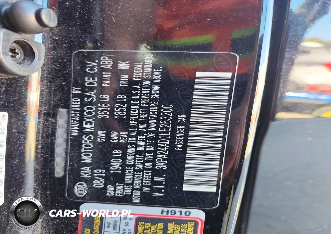 2020 Kia Rio Lx VIN:3KPA24AD1LE263200 - 12