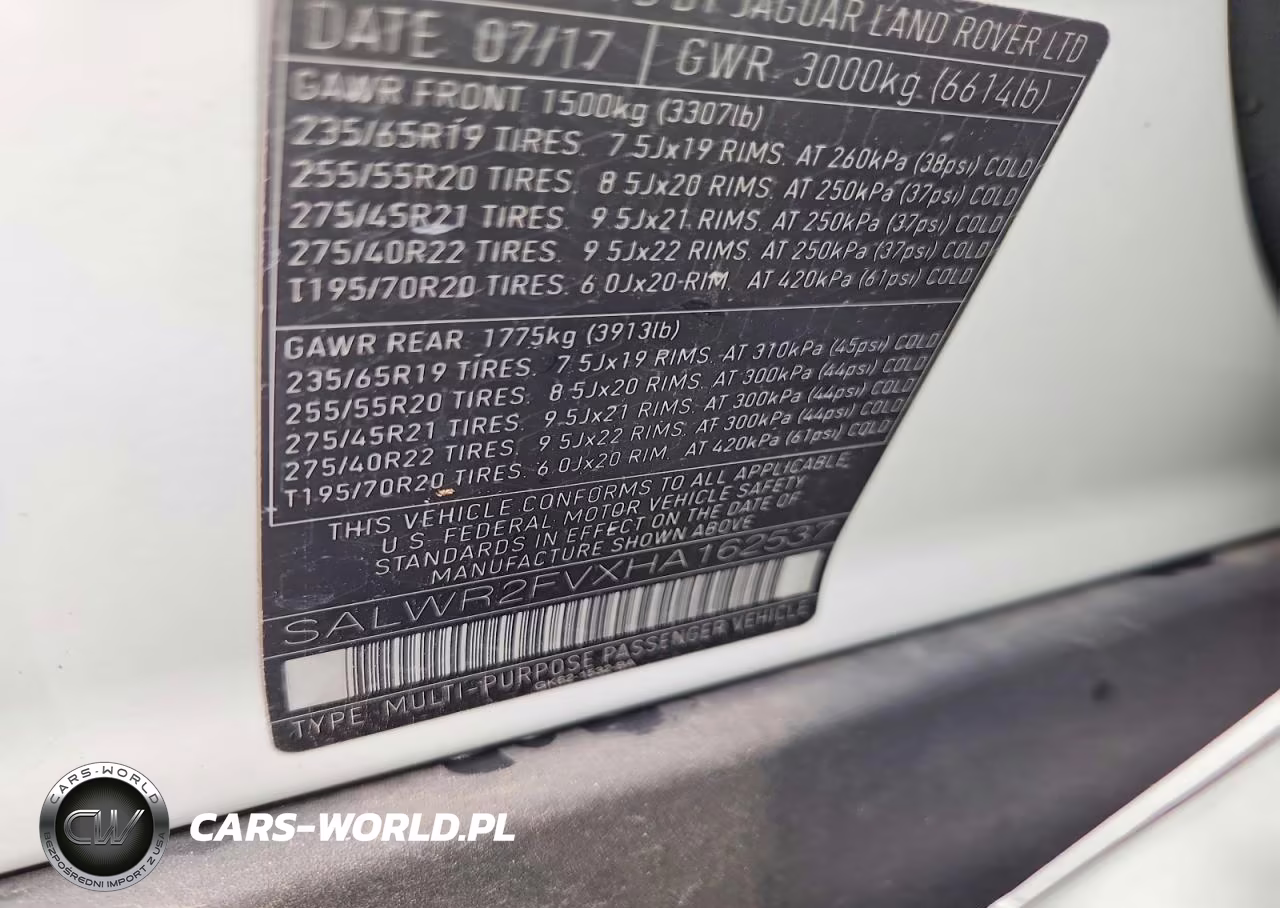 2017 Land Rover Range Rover Sport Hse VIN:SALWR2FVXHA162537 - 13