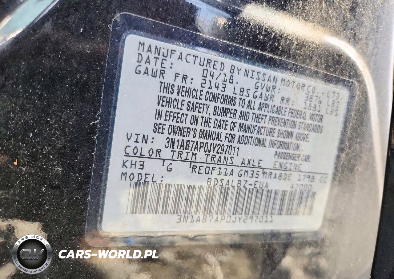 2018 Nissan Sentra S VIN:3N1AB7AP0JY297011 - 12