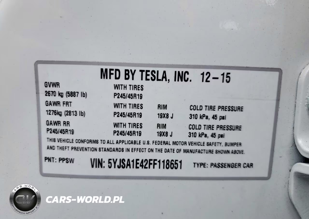 2015 Tesla Model S VIN:5YJSA1E42FF118651 - 13