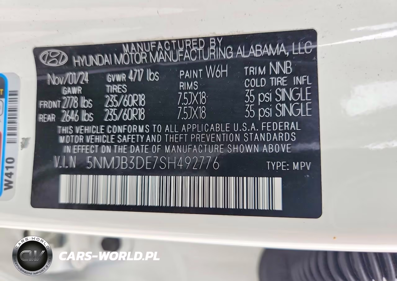 2025 Hyundai Tucson Sel VIN:5NMJB3DE7SH492776 - 14