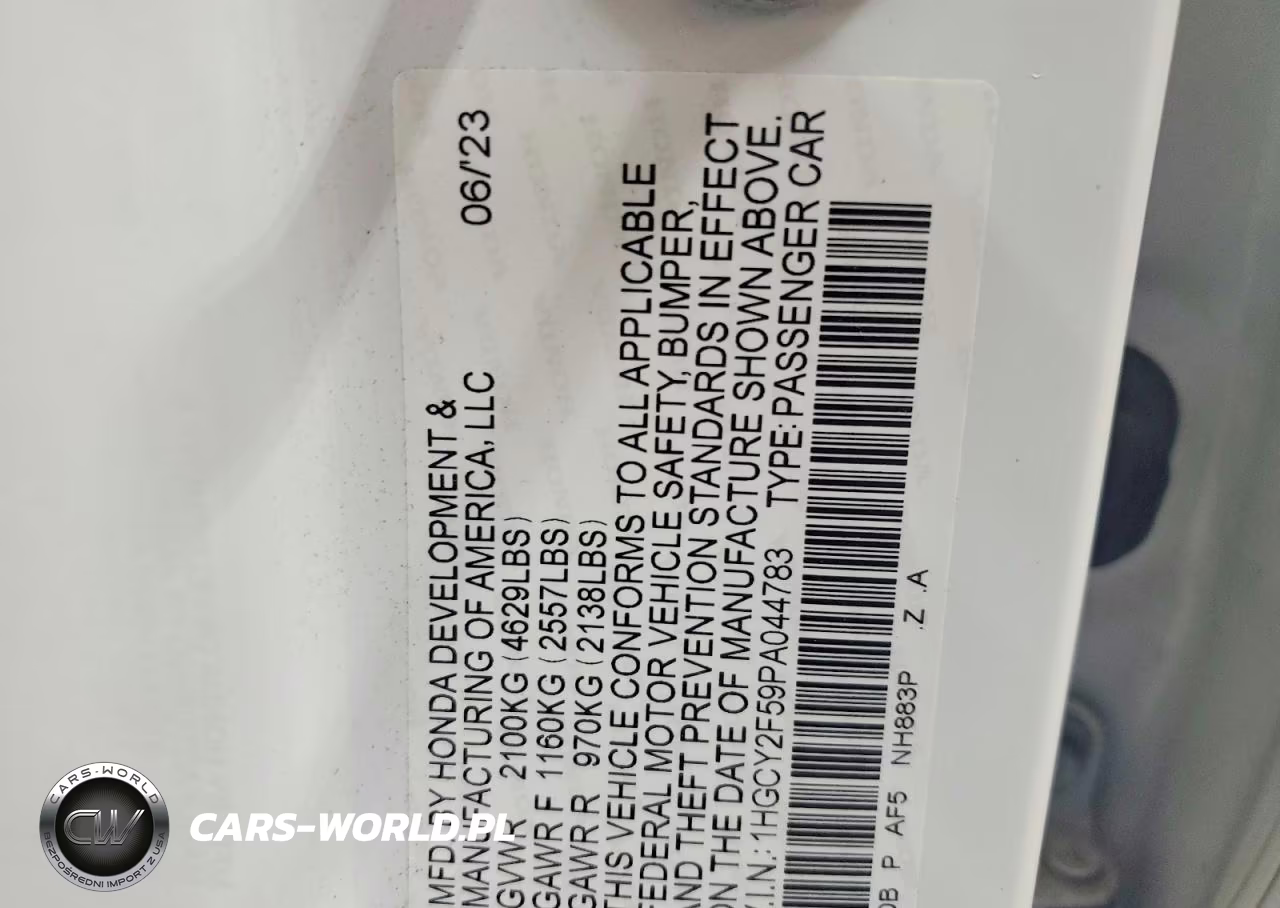 2023 Honda Accord Hybrid Sport VIN:1HGCY2F59PA044783 - 12