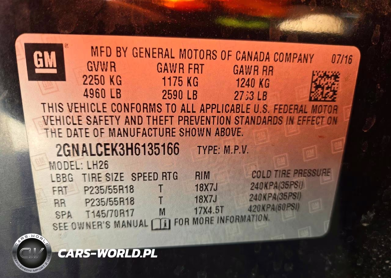 2017 Chevrolet Equinox Lt VIN:2GNALCEK3H6135166 - 13