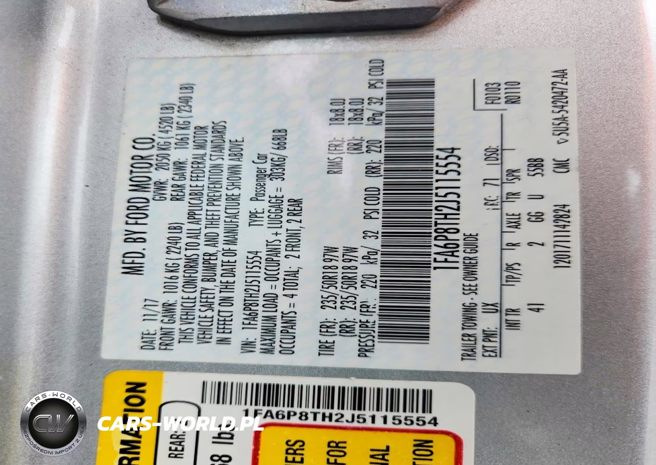 2018 Ford Mustang VIN:1FA6P8TH2J5115554 - 13