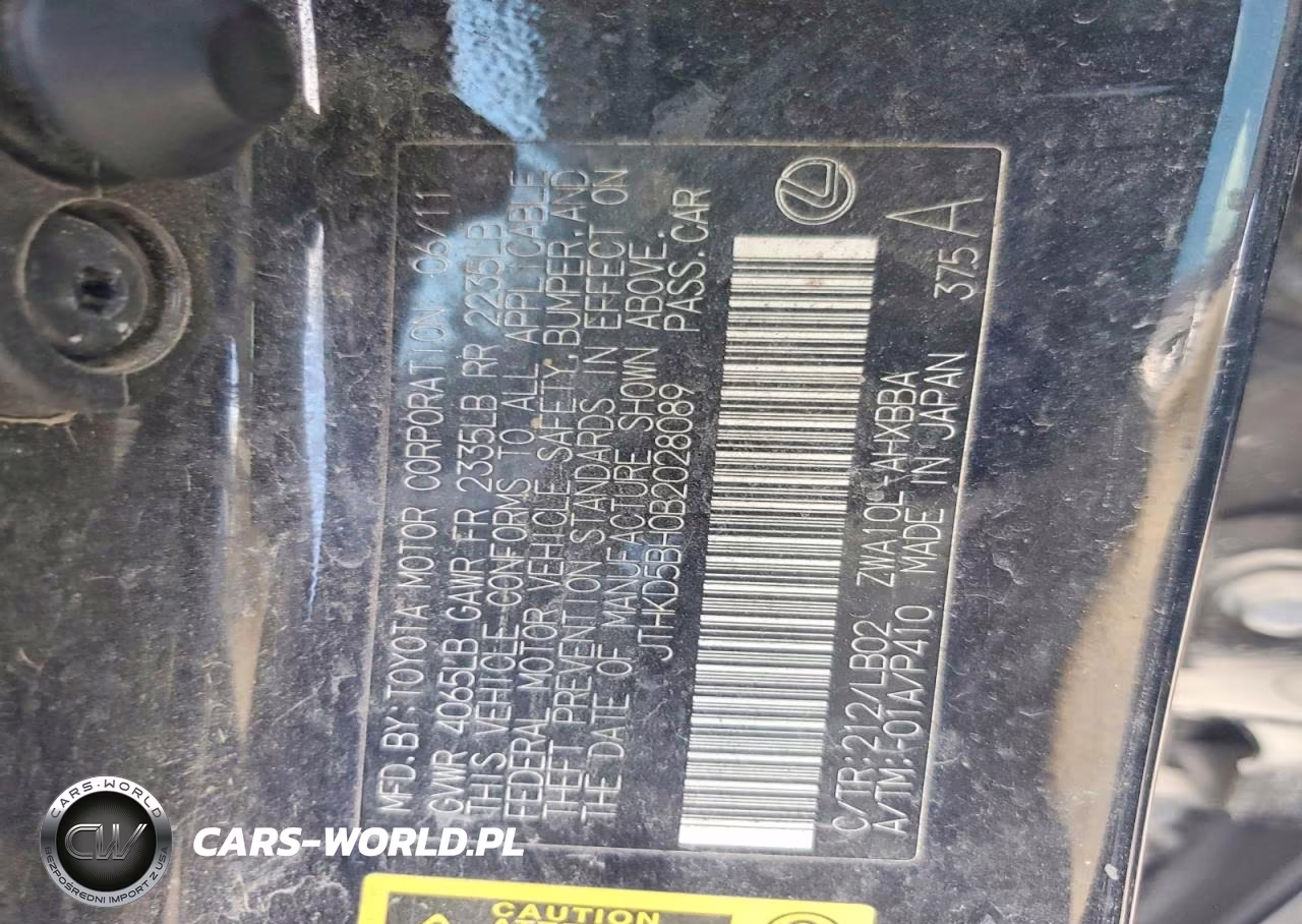 2011 Lexus Ct 200 VIN:JTHKD5BH0B2028089 - 12