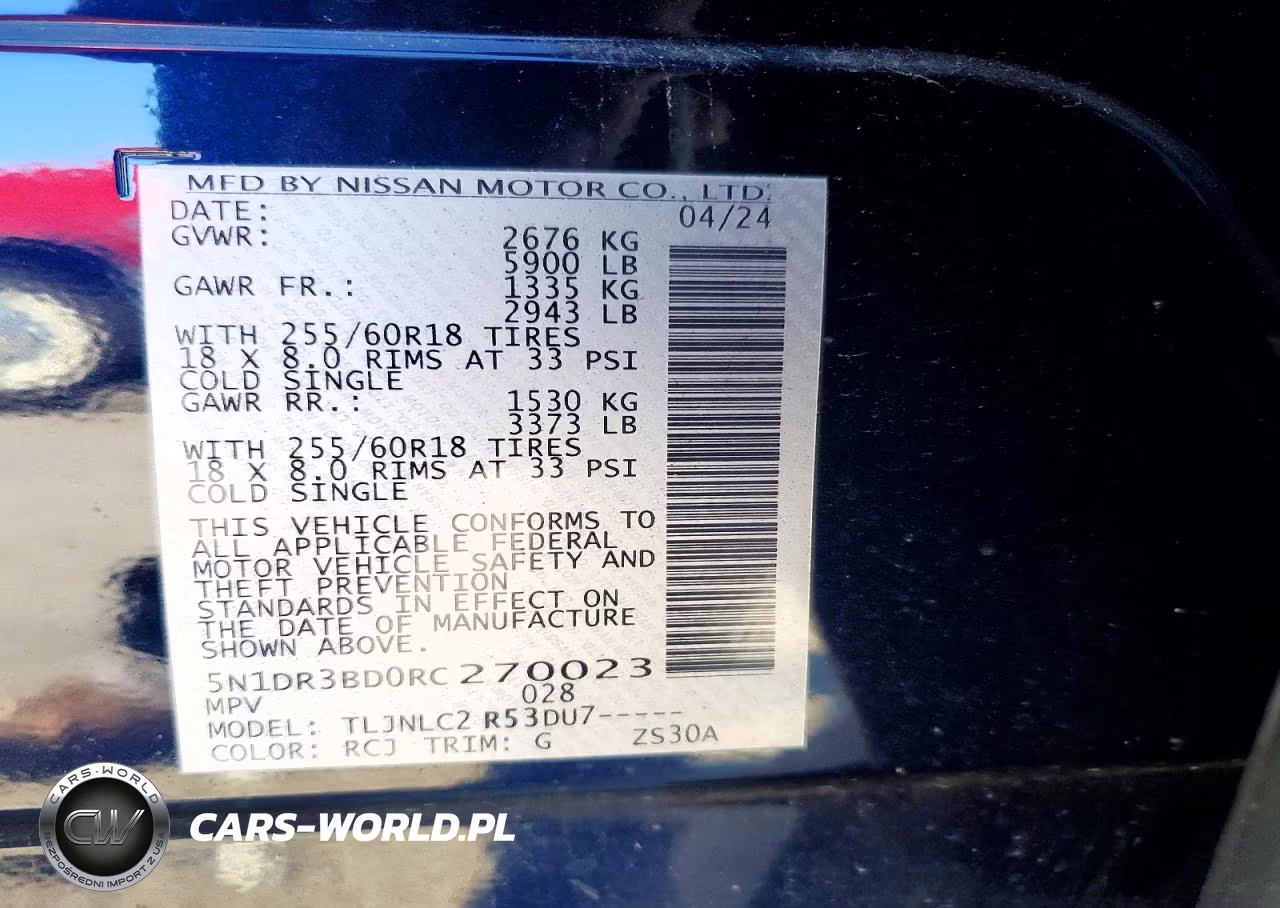 2024 Nissan Pathfinder Rock Creek VIN:5N1DR3BD0RC270023 - 13