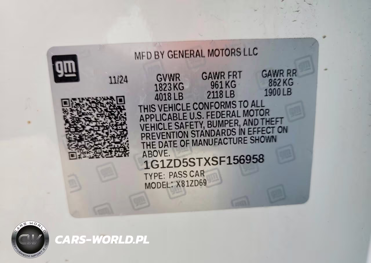 2025 Chevrolet Malibu Lt VIN:1G1ZD5STXSF156958 - 13