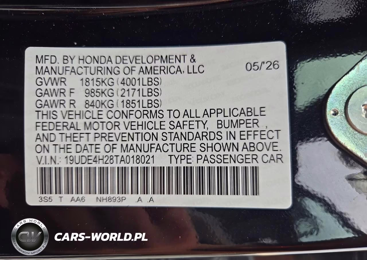 2026 Acura Integra VIN:19UDE4H28TA018021 - 12