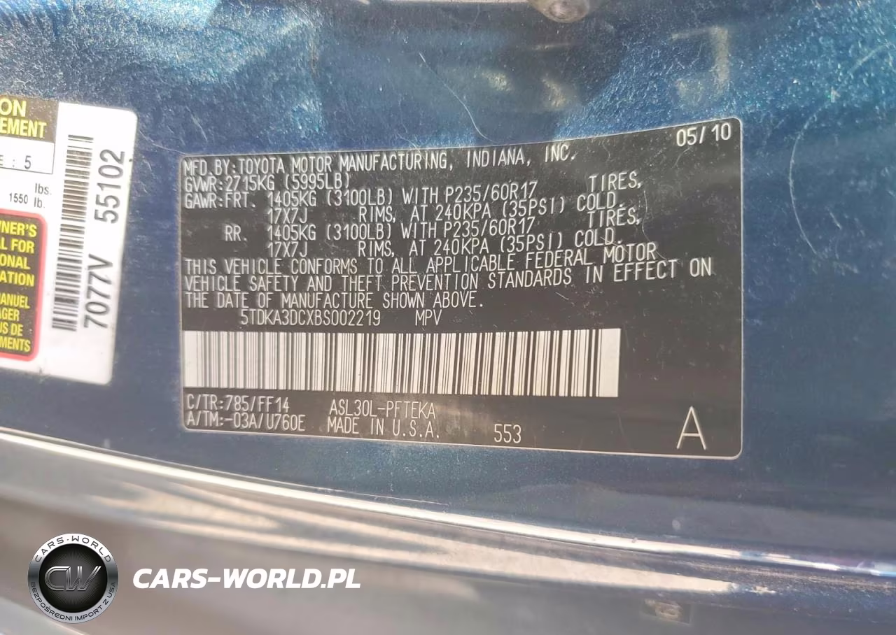 2011 Toyota Sienna Base 7-Passenger VIN:5TDKA3DCXBS002219 - 14