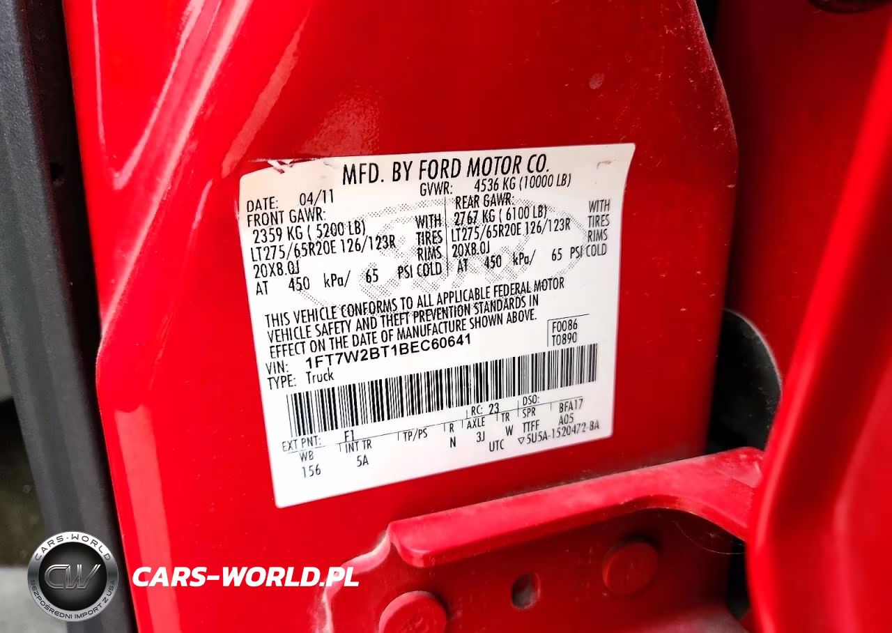 2011 Ford F250 Super Duty VIN:1FT7W2BT1BEC60641 - 13