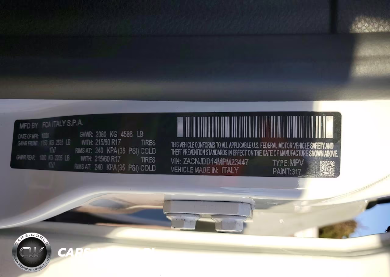 2021 Jeep Renegade Limited VIN:ZACNJDD14MPM23447 - 13