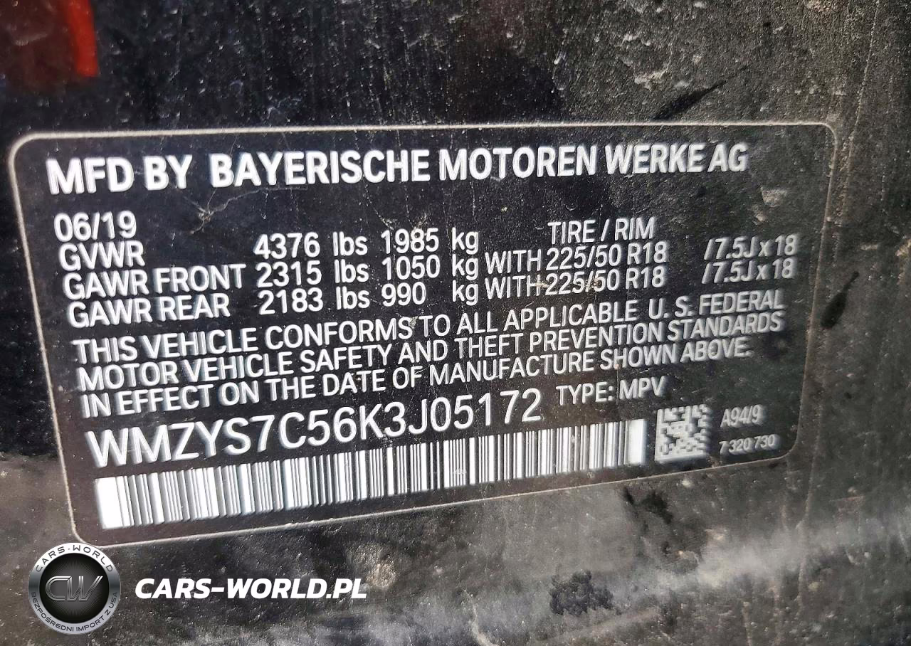 2019 Mini Cooper Countryman VIN:WMZYS7C56K3J05172 - 13