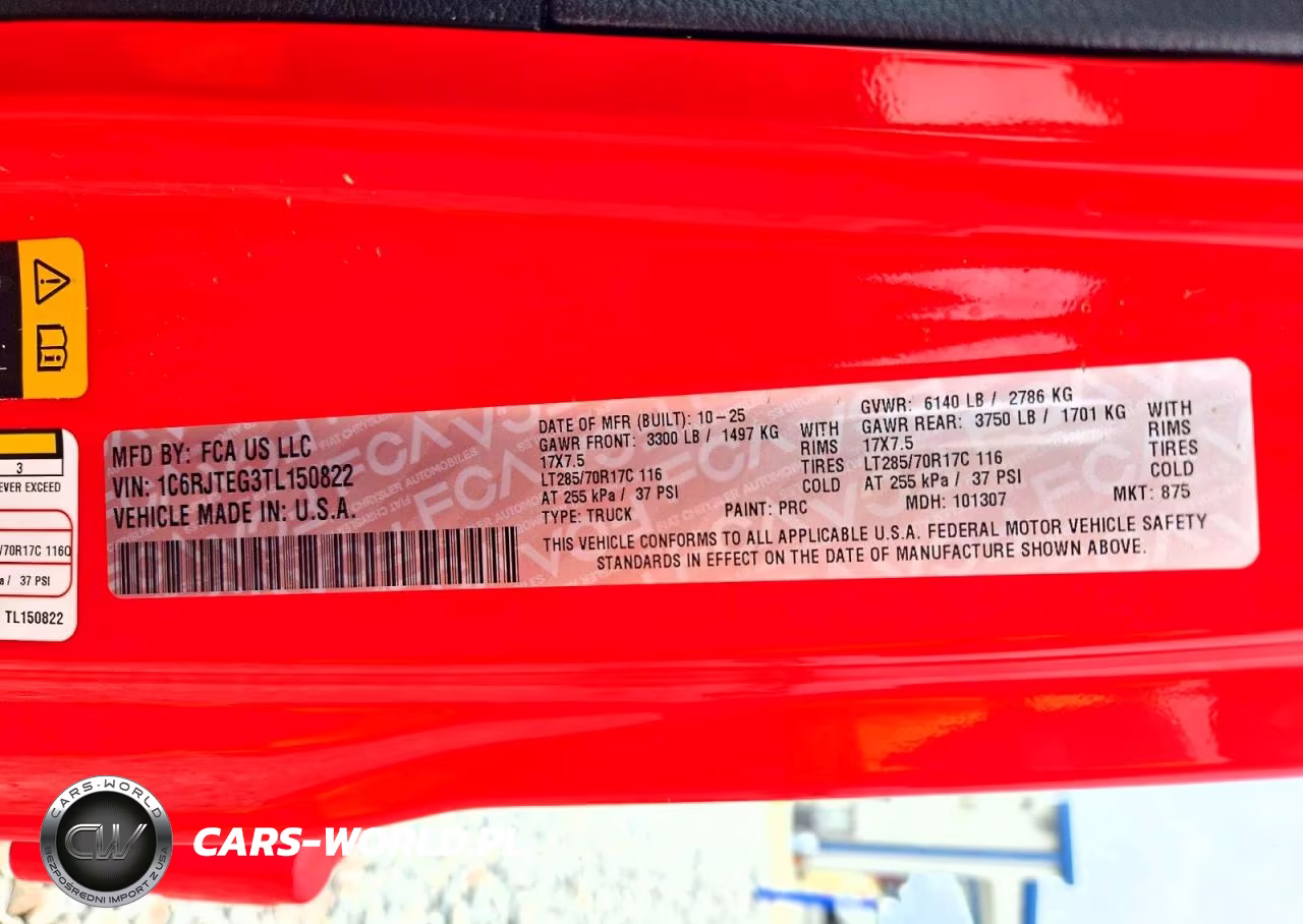 2026 Jeep Gladiator Mojave VIN:1C6RJTEG3TL150822 - 12
