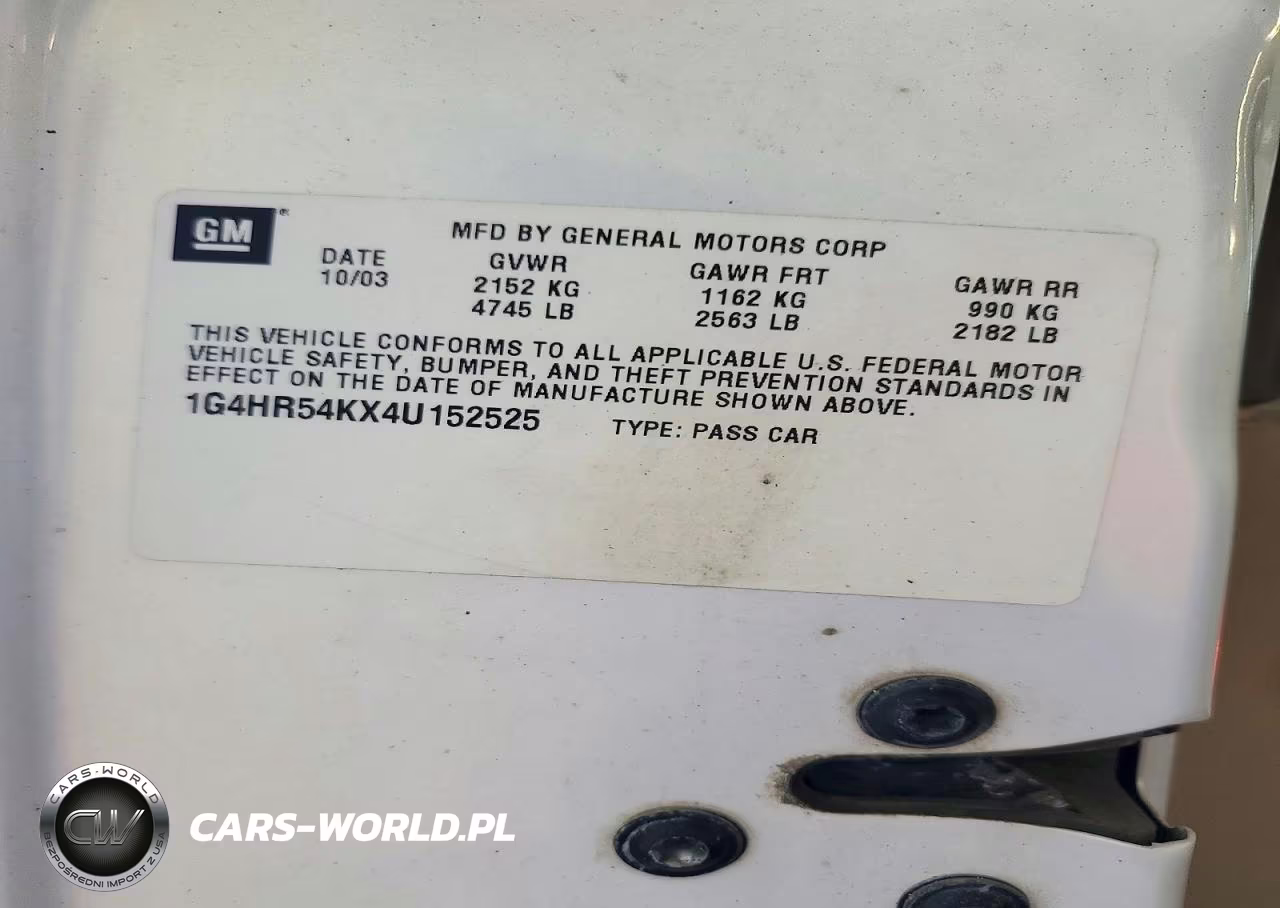2004 Buick Lesabre Limited VIN:1G4HR54KX4U152525 - 12