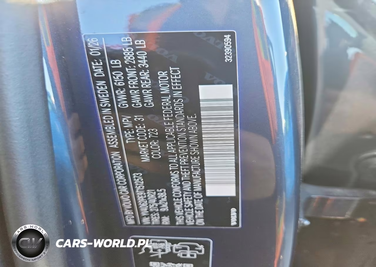 2026 Volvo Xc90 Plus VIN:YV4062PE9T1512573 - 13