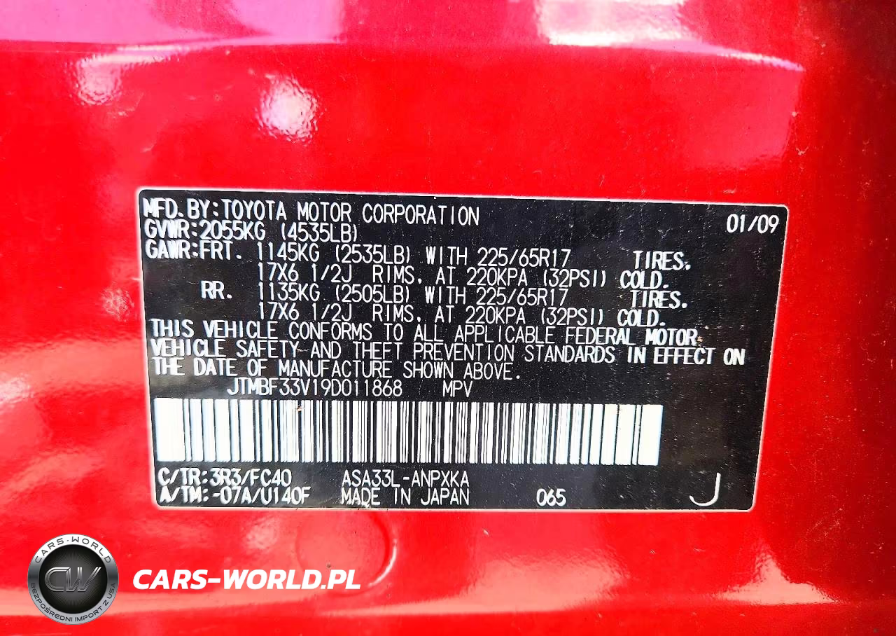 2009 Toyota Rav4 Base VIN:JTMBF33V19D011868 - 14