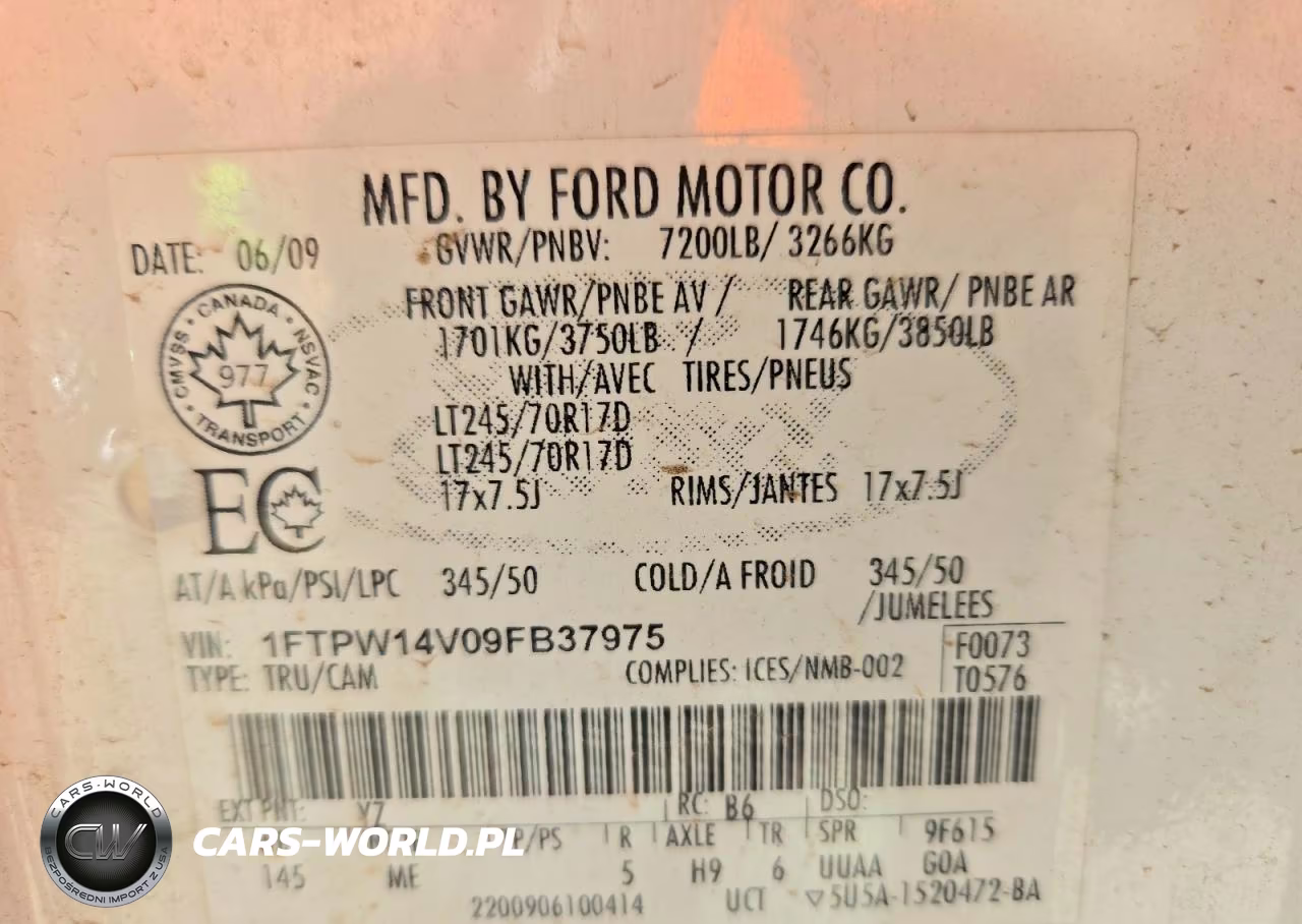 2009 Ford F150 Supercrew VIN:1FTPW14V09FB37975 - 12