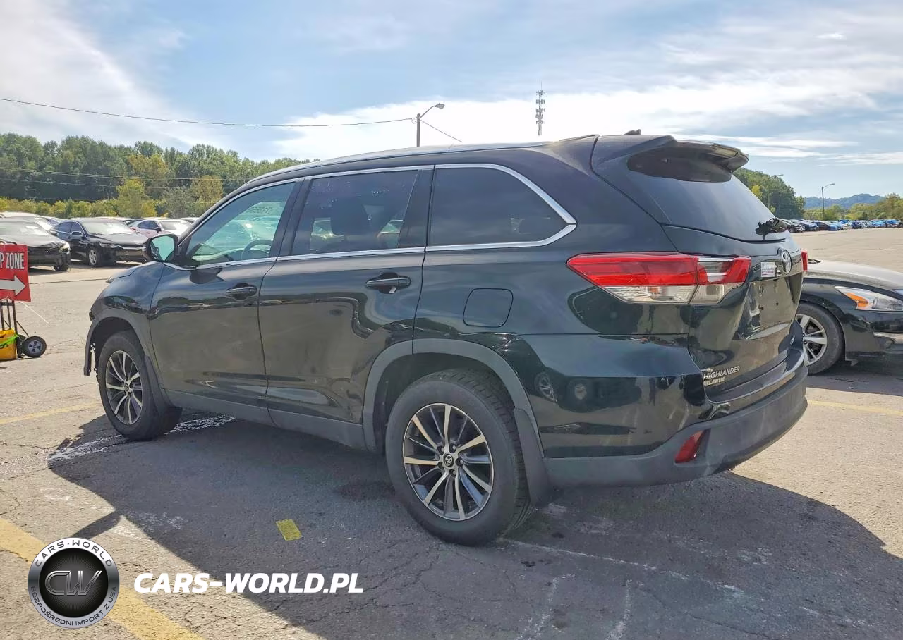 2019 Toyota Highlander Se VIN:5TDJZRFH0KS621962 - 2