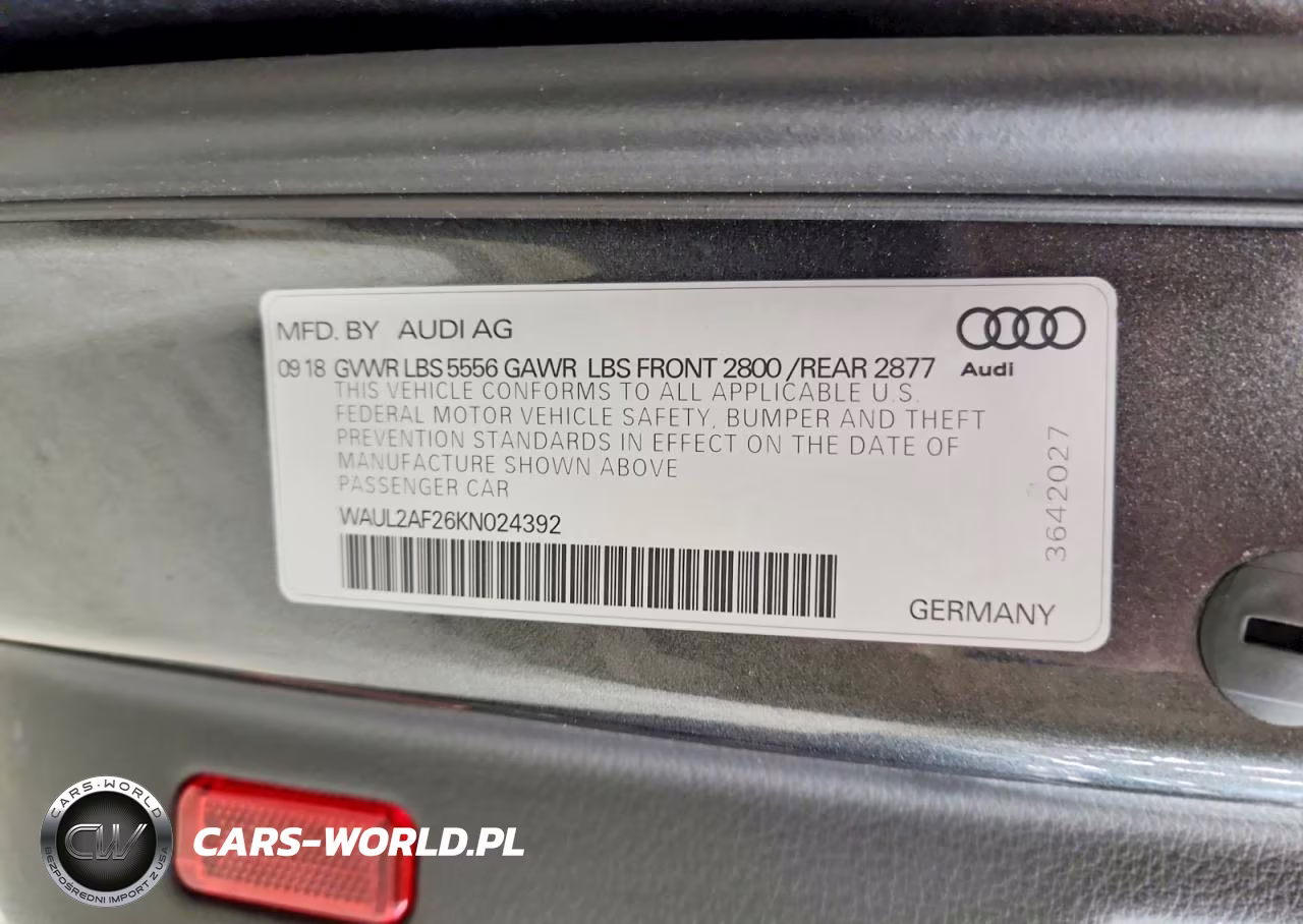 2019 Audi A6 Premium Plus VIN:WAUL2AF26KN024392 - 12