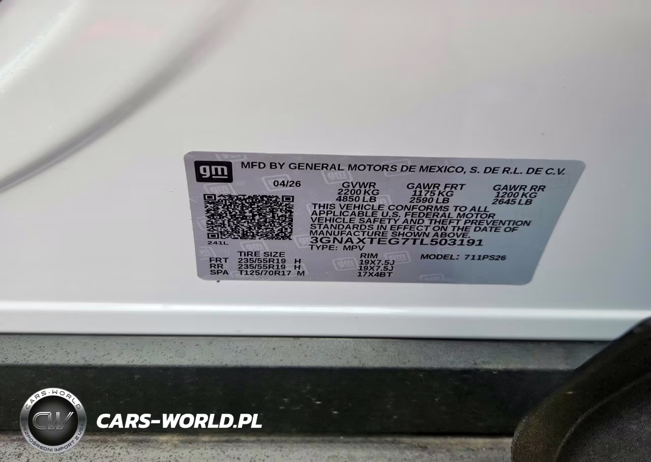 2026 Chevrolet Equinox Rs VIN:3GNAXTEG7TL503191 - 13