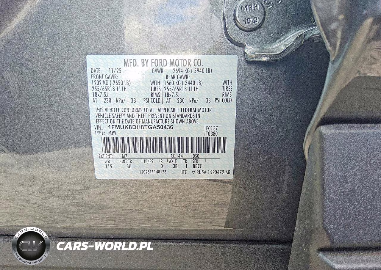 2026 Ford Explorer Active VIN:1FMUK8DH8TGA50436 - 13