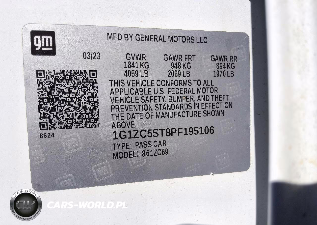 2023 Chevrolet Malibu Ls VIN:1G1ZC5ST8PF195106 - 13