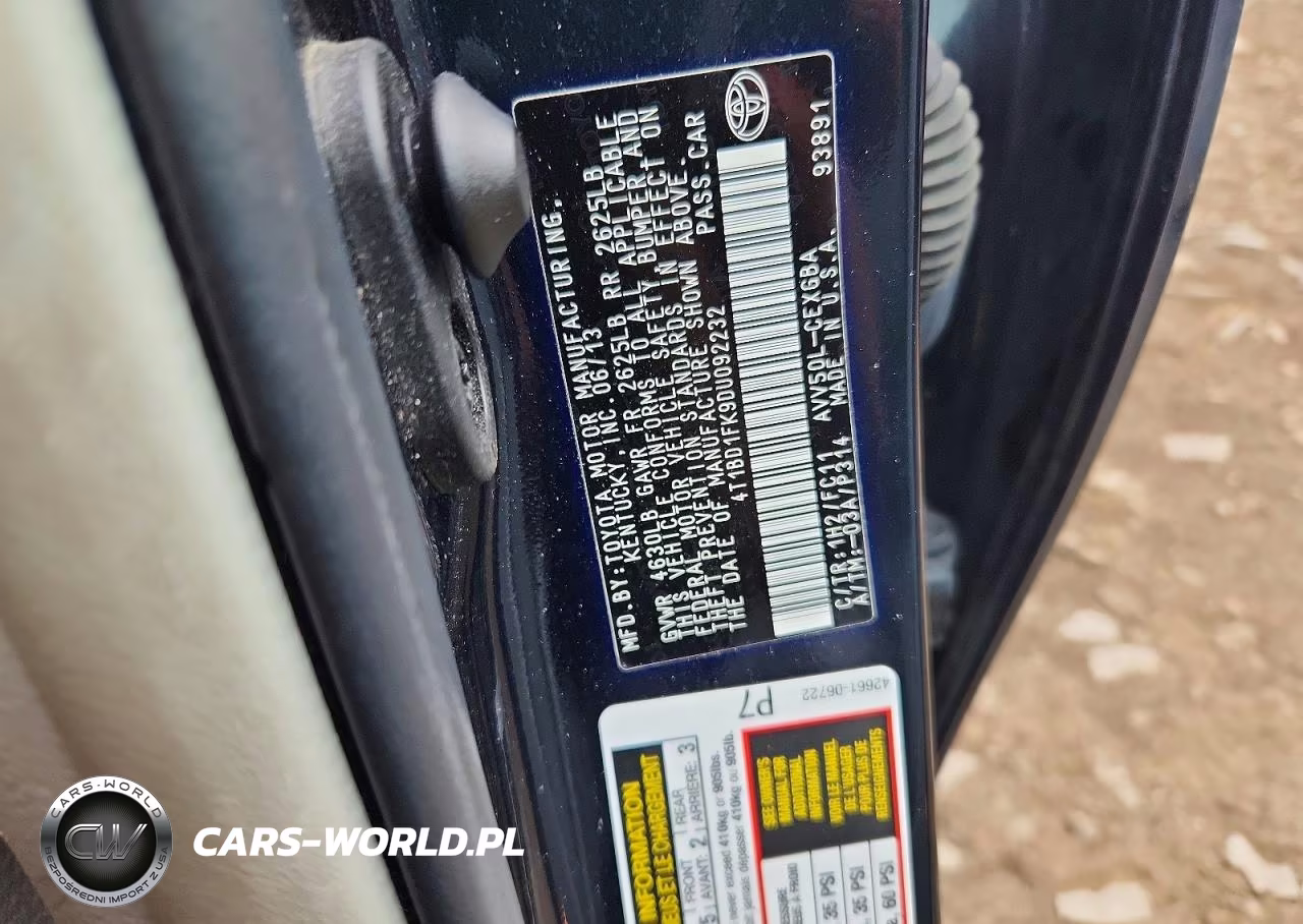 2013 Toyota Camry Hybrid Xle VIN:4T1BD1FK9DU092232 - 13