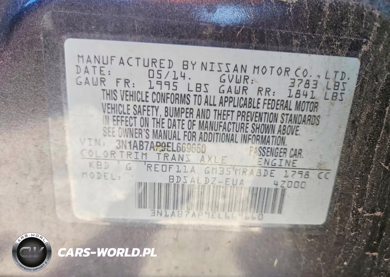 2014 Nissan Sentra Sv VIN:3N1AB7AP9EL669660 - 12