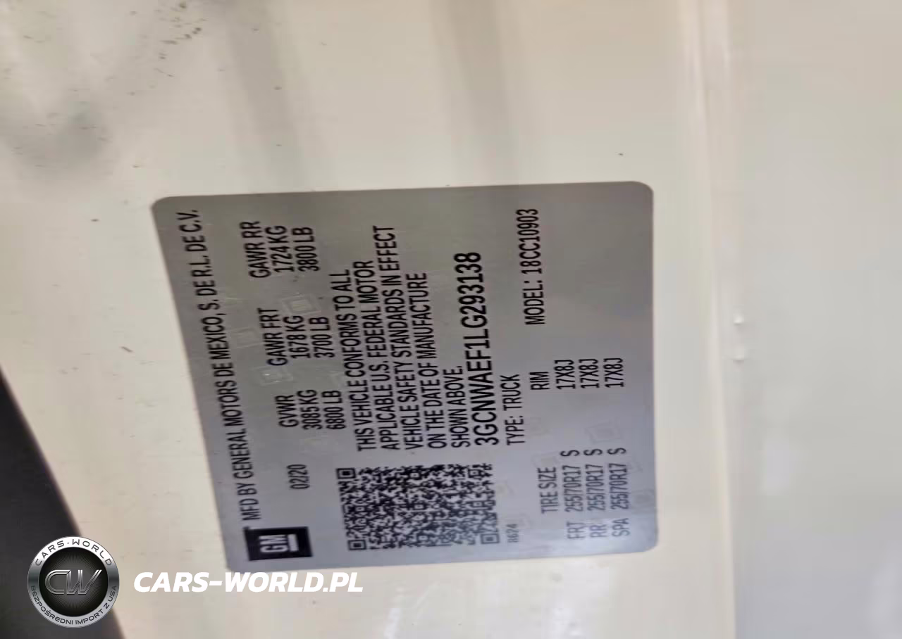 2020 Chevrolet Silverado C1500 VIN:3GCNWAEF1LG293138 - 12