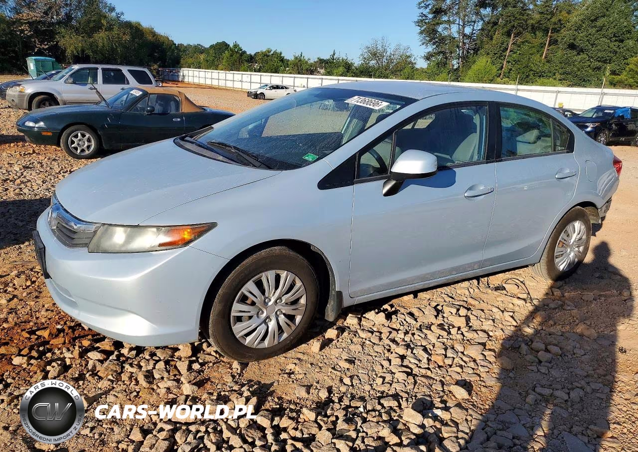 2012 Honda Civic Lx VIN:2HGFB2F50CH539979 - 1
